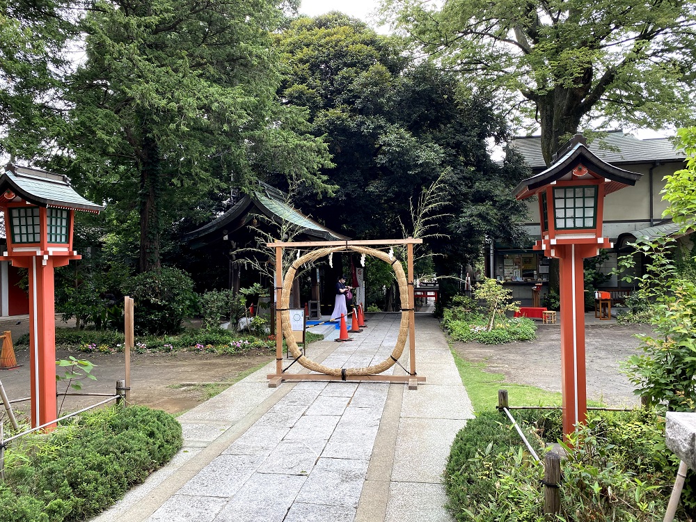 熊野神社で夏越の大祓い・茅の輪くぐり