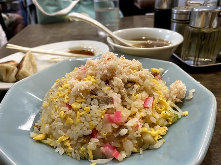 目黒・不動前「中華味一」でカニ炒飯