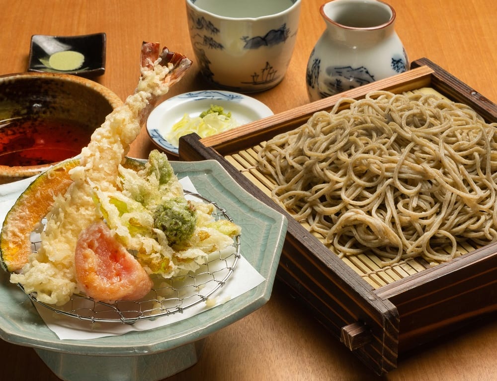 手打ち蕎麦 柿ノ木 天せいろ