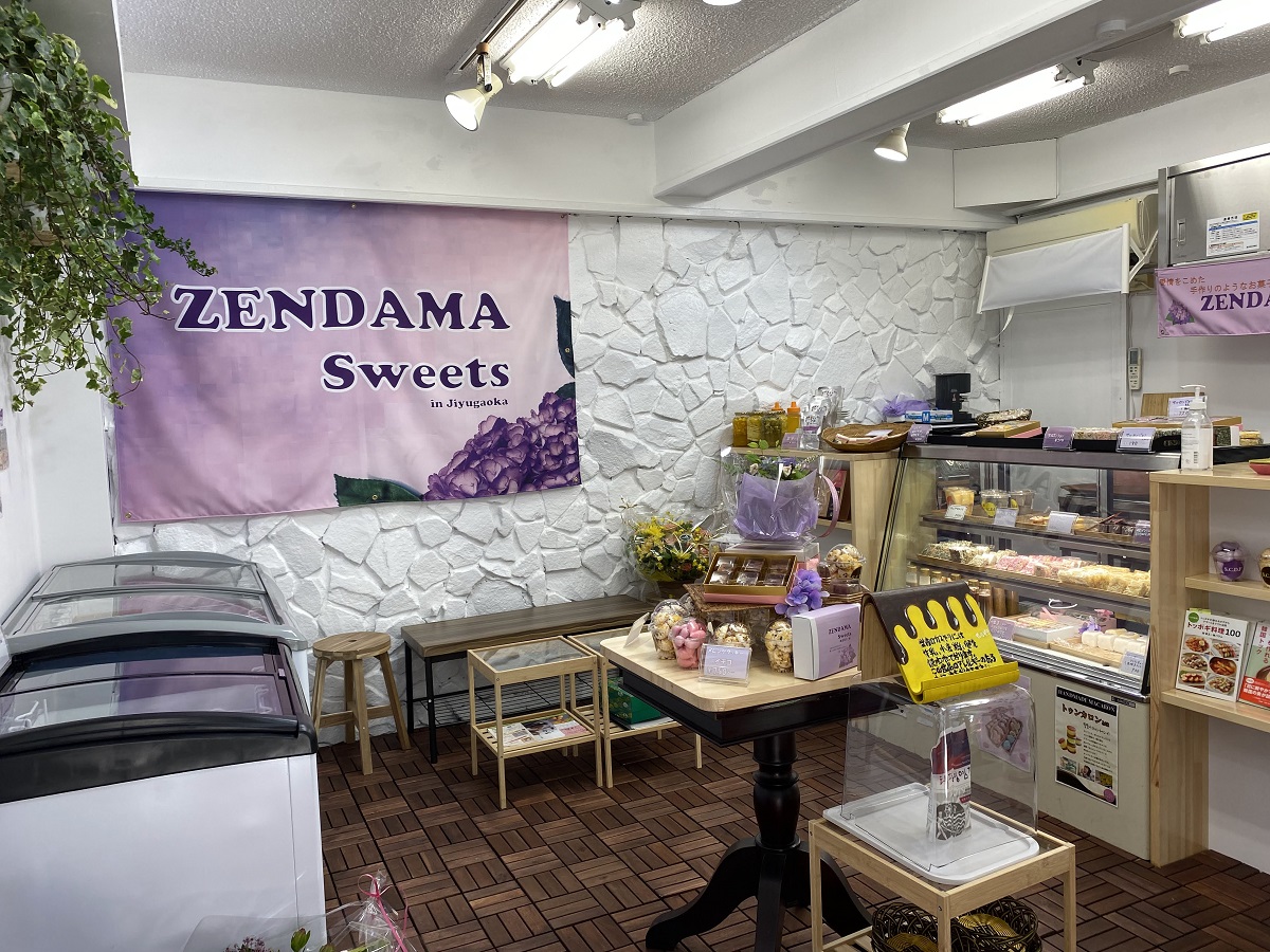 ZENDAMA Sweetsの店内