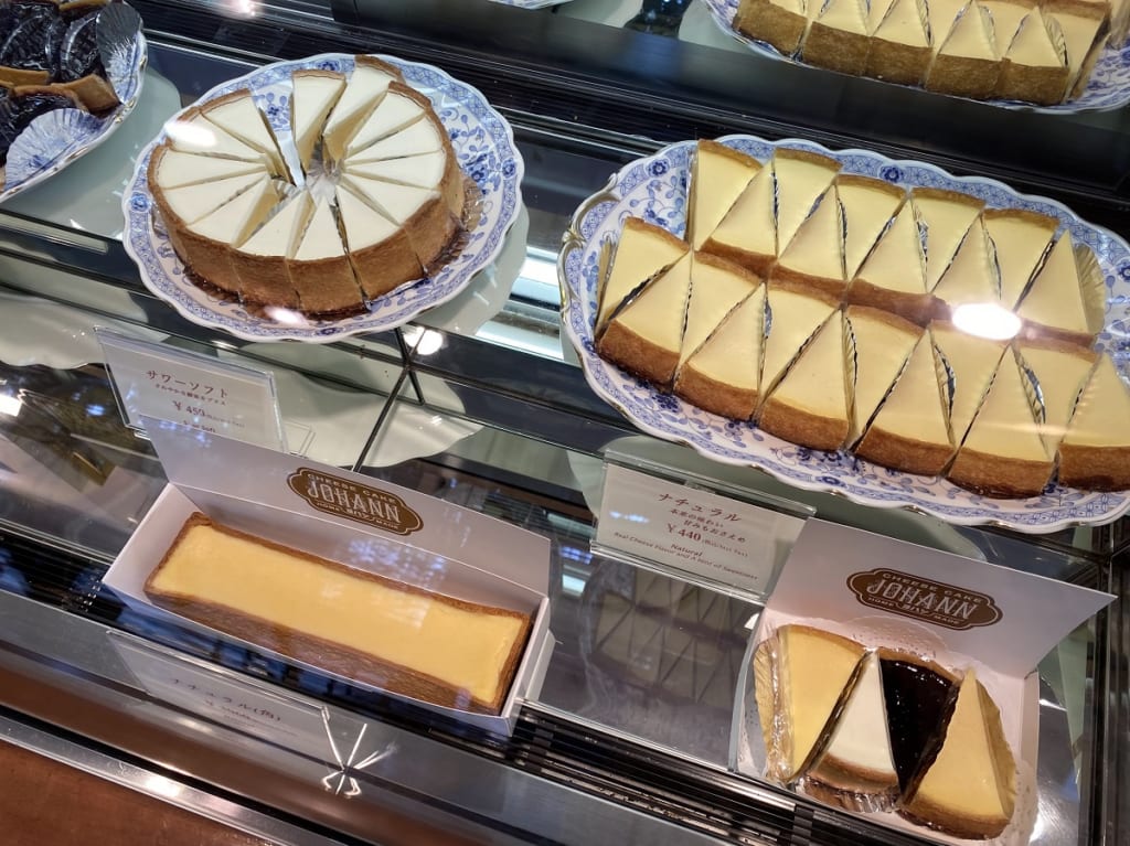 ヨハンのチーズケーキは4種類のみ