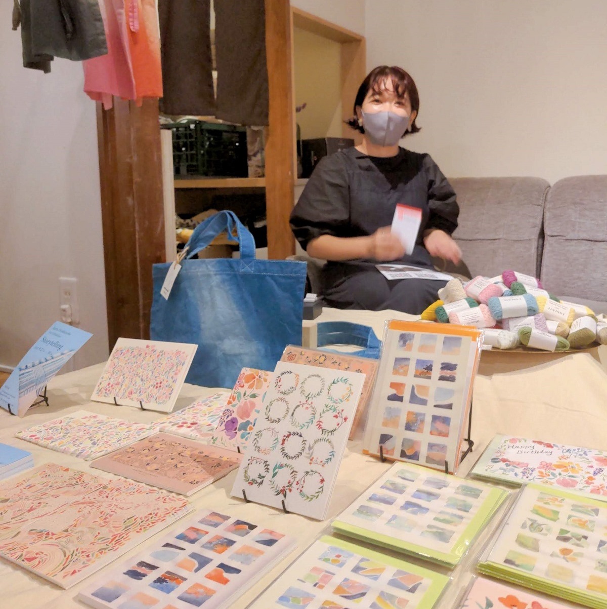 Anna Hashimotoによる手織りのアート作品・イラストレーションなどの展示販売