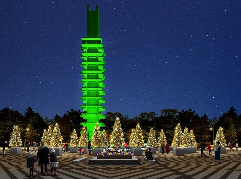 駒沢オリンピック公園のクリスマスツリー