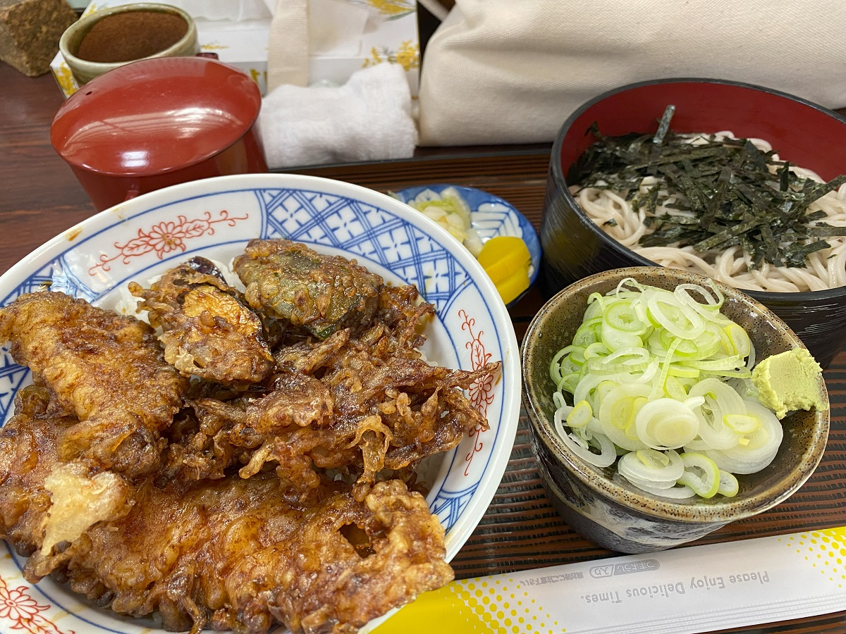 イカ天丼のセット