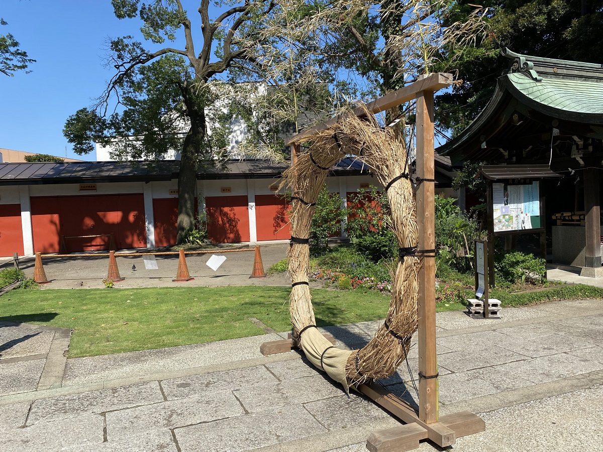 自由が丘「熊野神社」2022年の茅の輪くぐり
