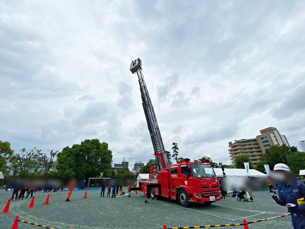 はしご車乗車体験