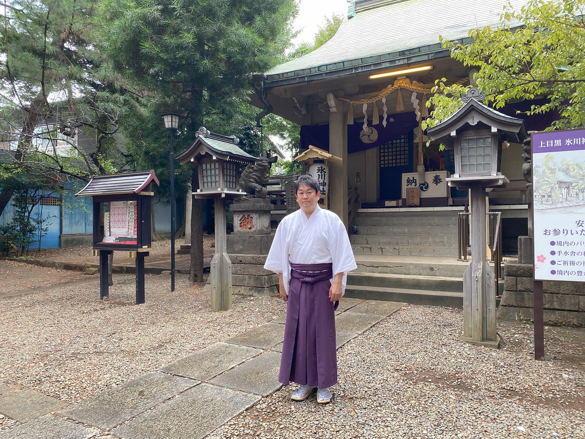 上目黒氷川神社宮司・田中芳明さん