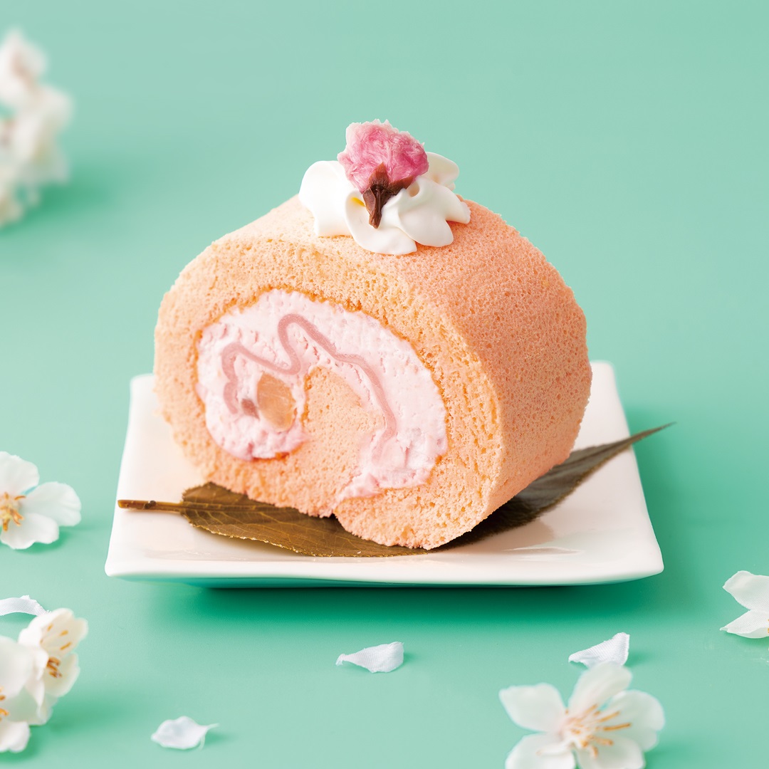 桜もちロールケーキ