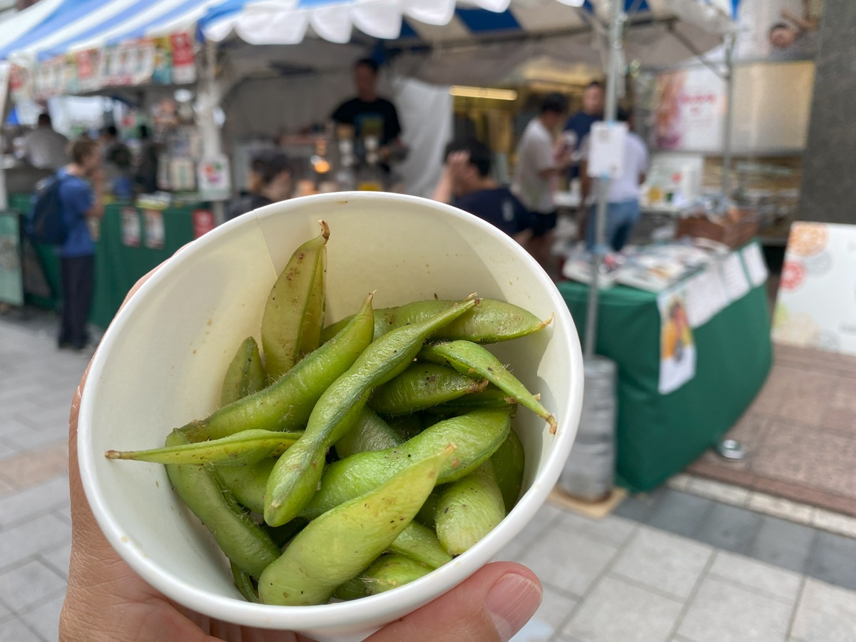 枝豆ペペロンチーノ