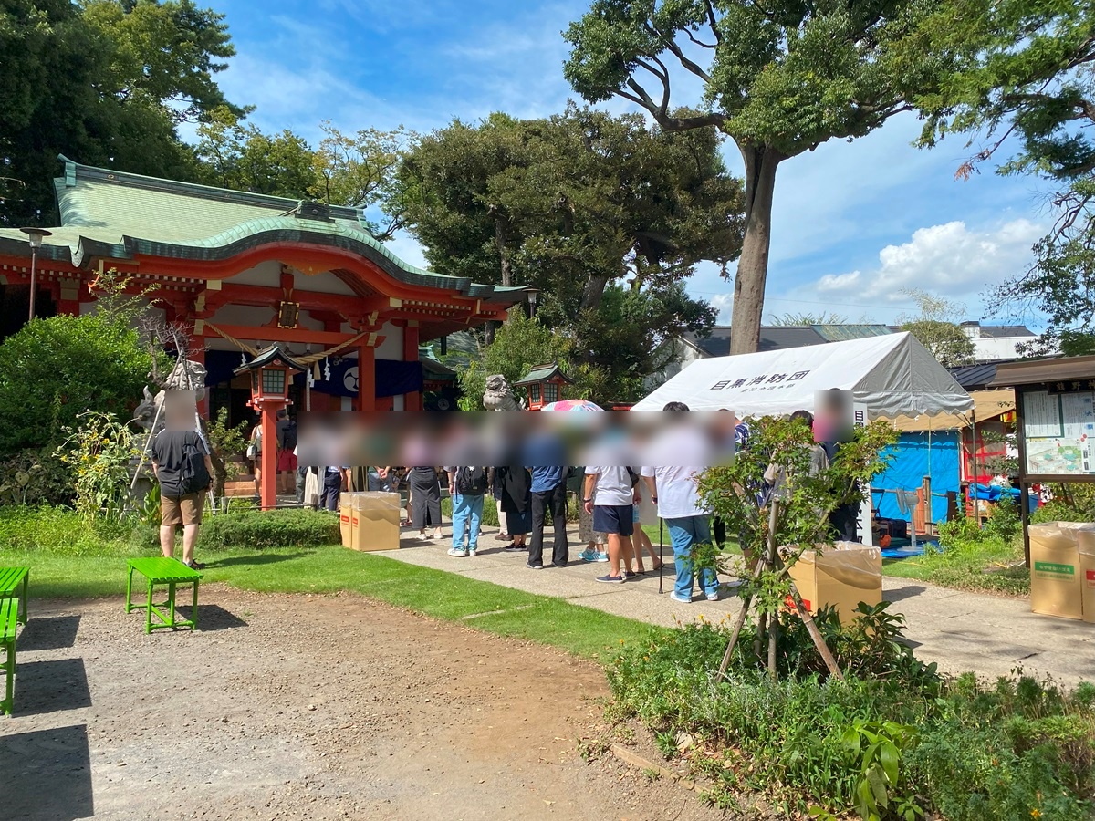 自由が丘熊野神社のお祭りの様子