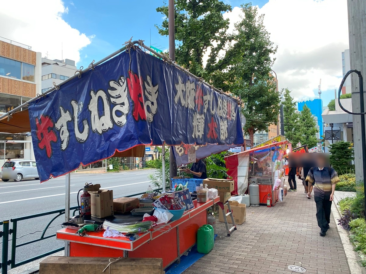 大鳥神社例大祭の屋台