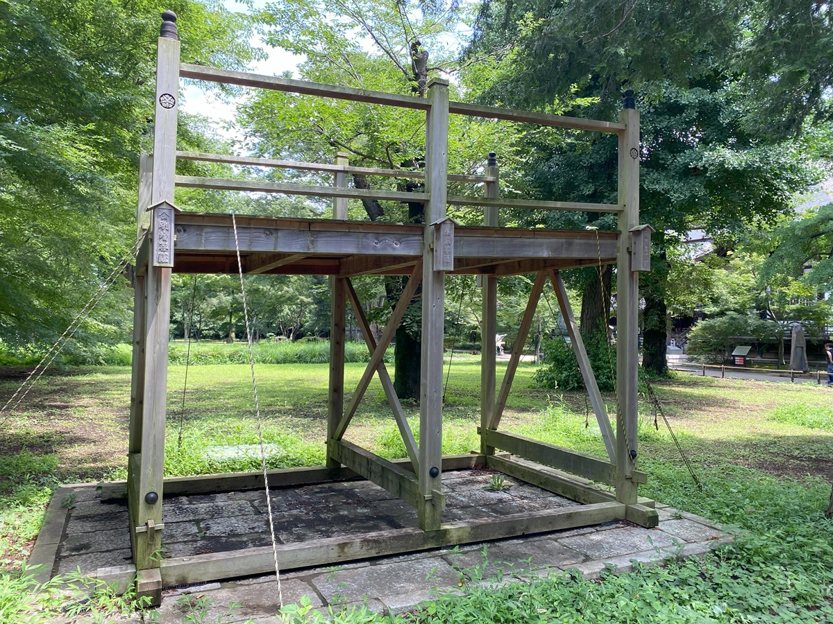 境内に残されている懸橋の一部