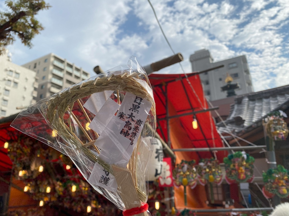 大鳥神社の熊手守り