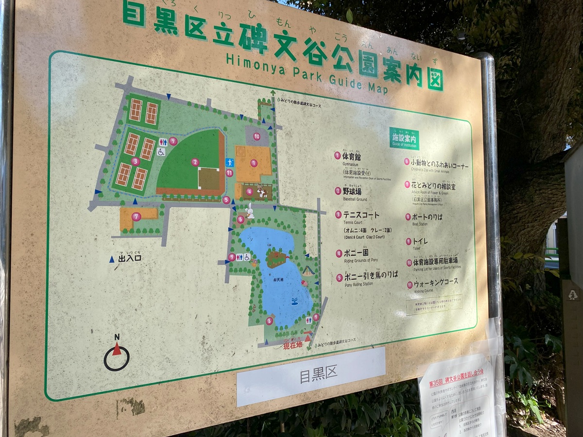 碑文谷公園の敷地