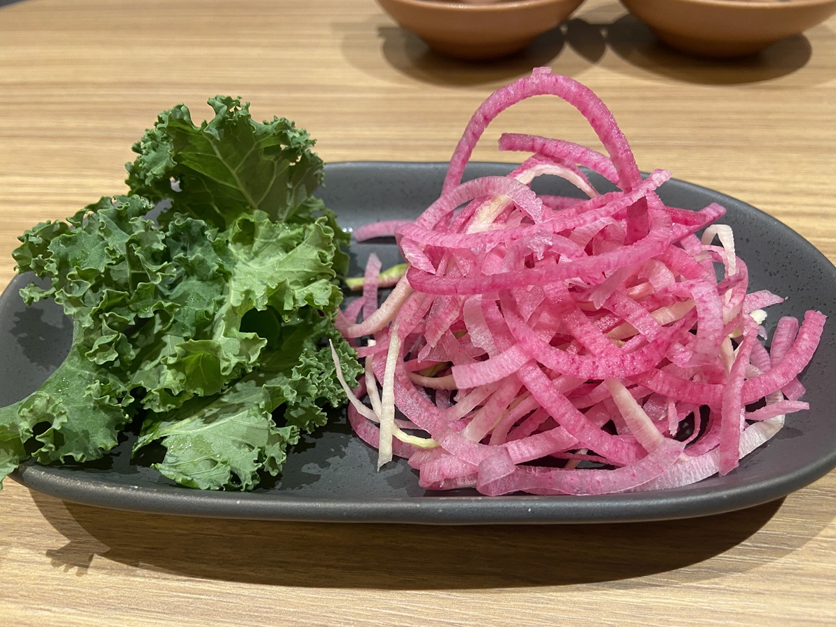 紅芯大根とサラダケール