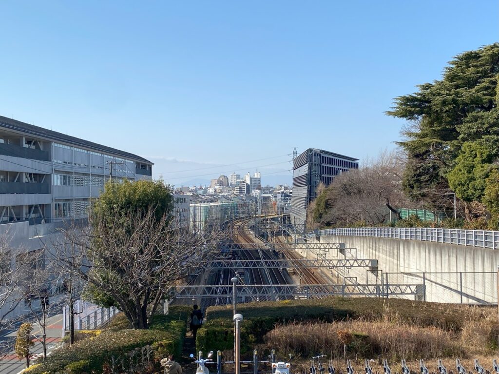 東京科学大学近く、橋の上からの景色