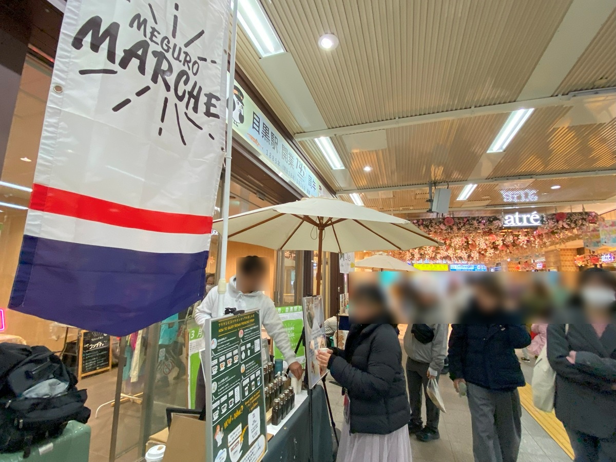 目黒駅マルシェの賑わい