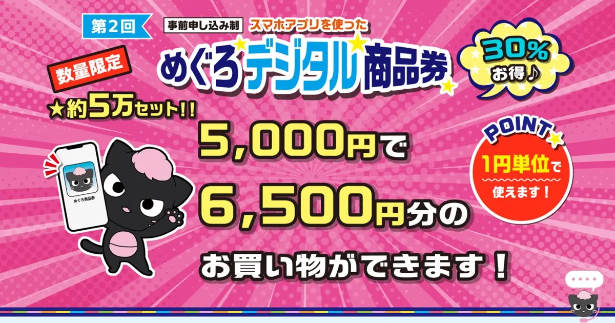 めぐろデジタル商品券第2回目の申込がスタート