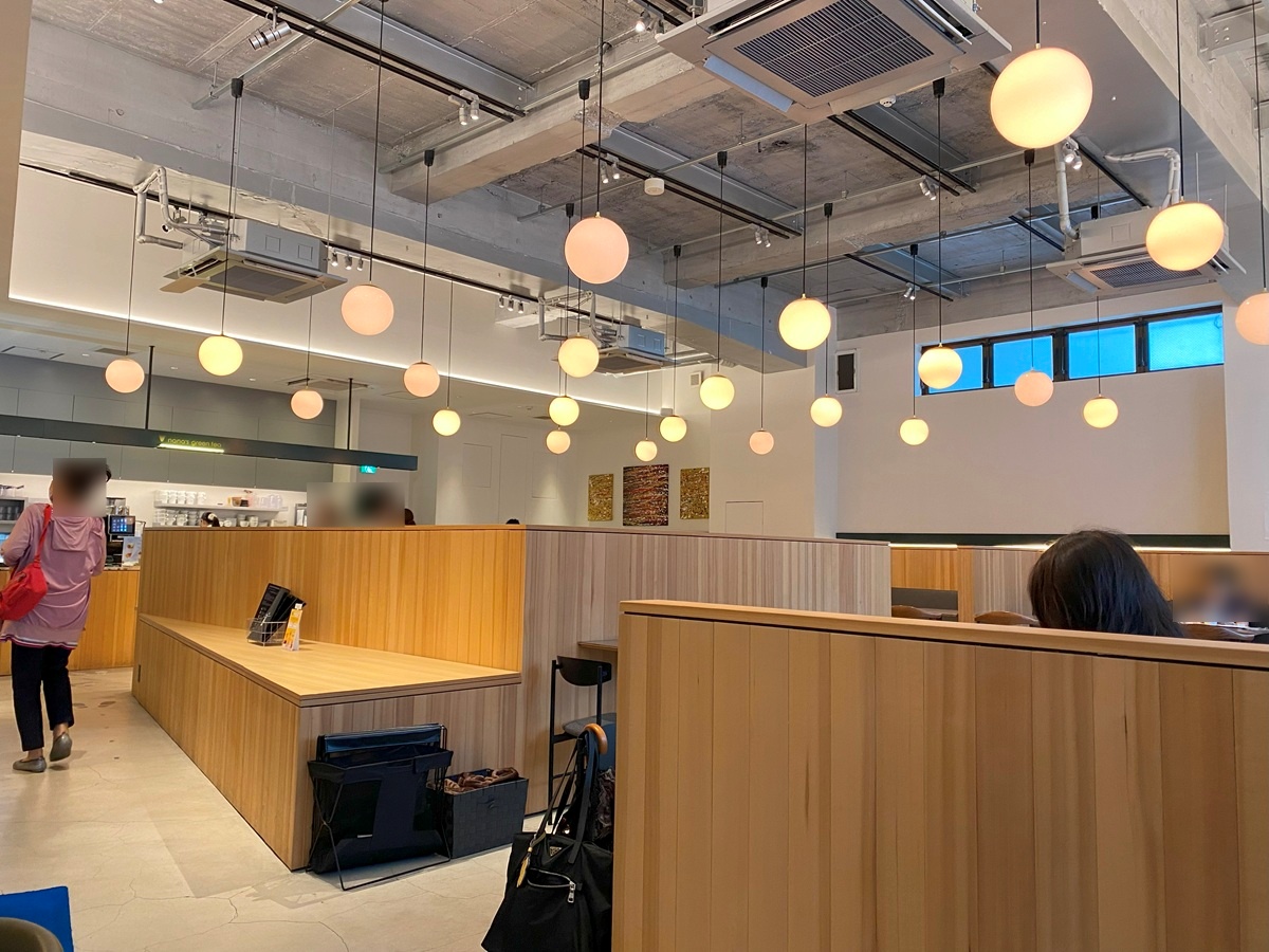 nana's green tea自由が丘の店内