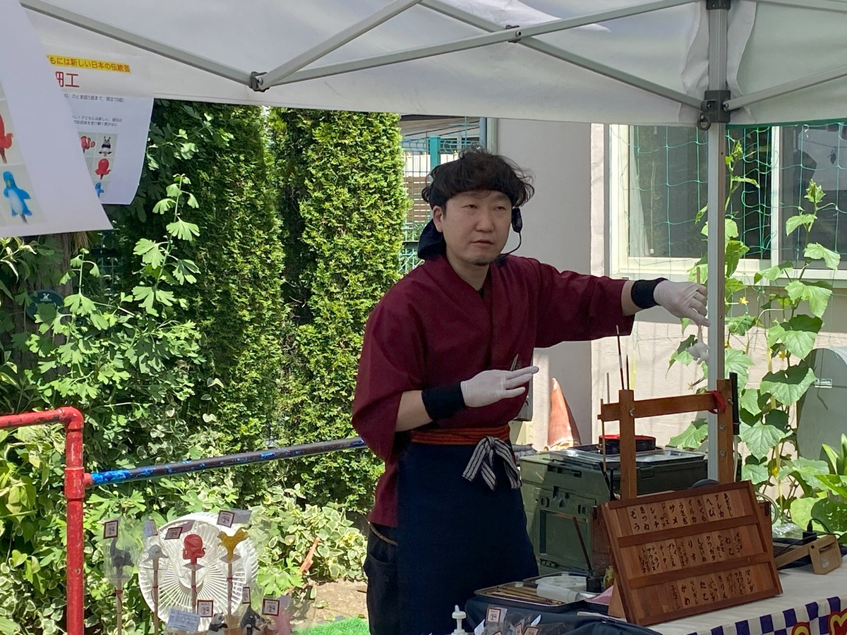 飴細工師・花輪茶之介さん