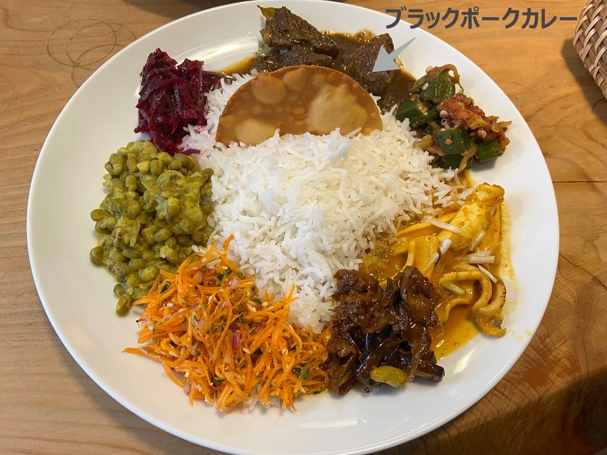 家人が注文したカレープレート