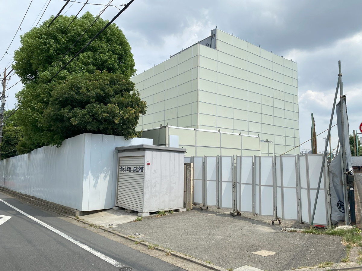 目黒南中学校建設現場