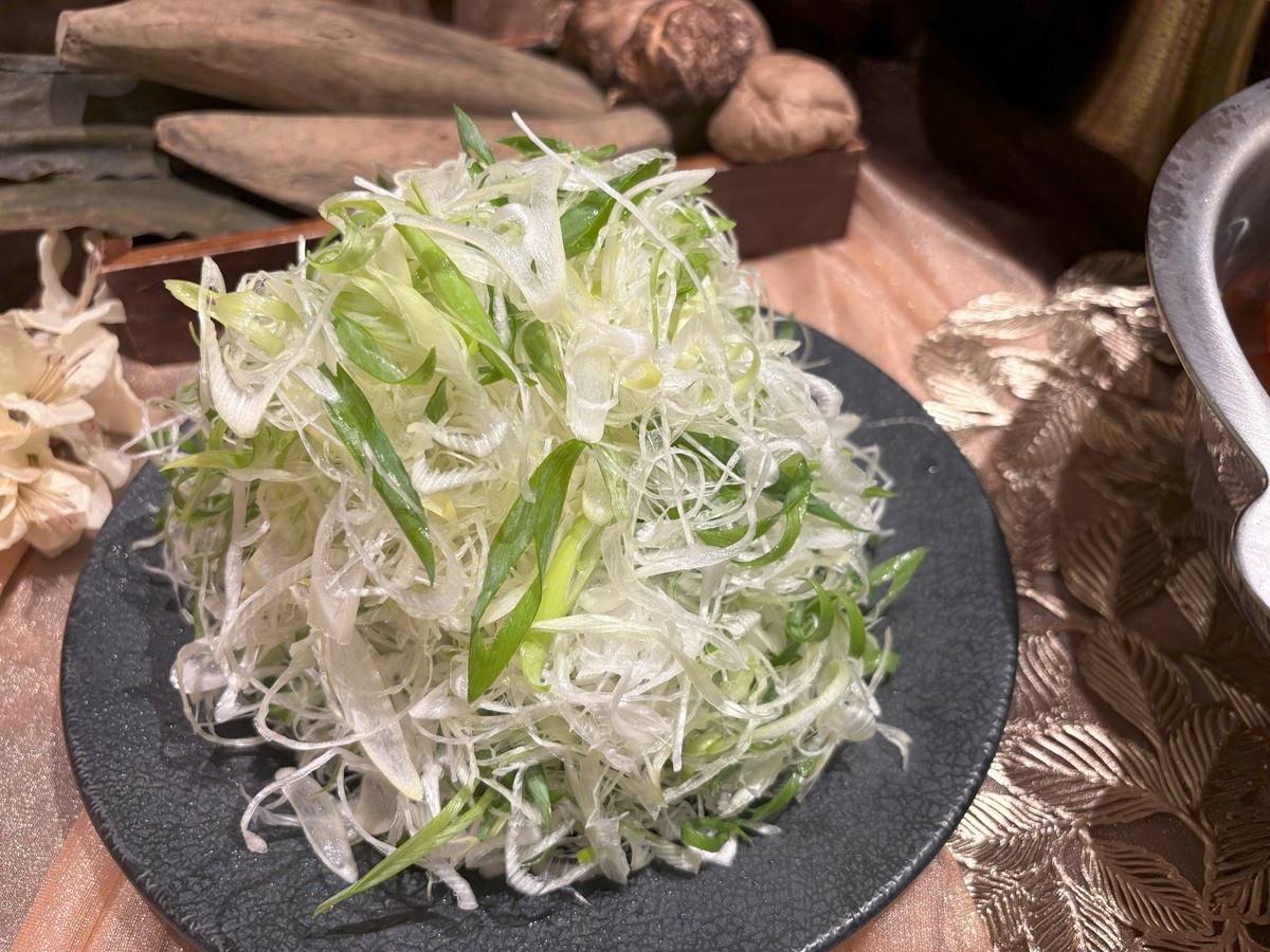 九条ねぎと洒落ねぎを組み合わせ