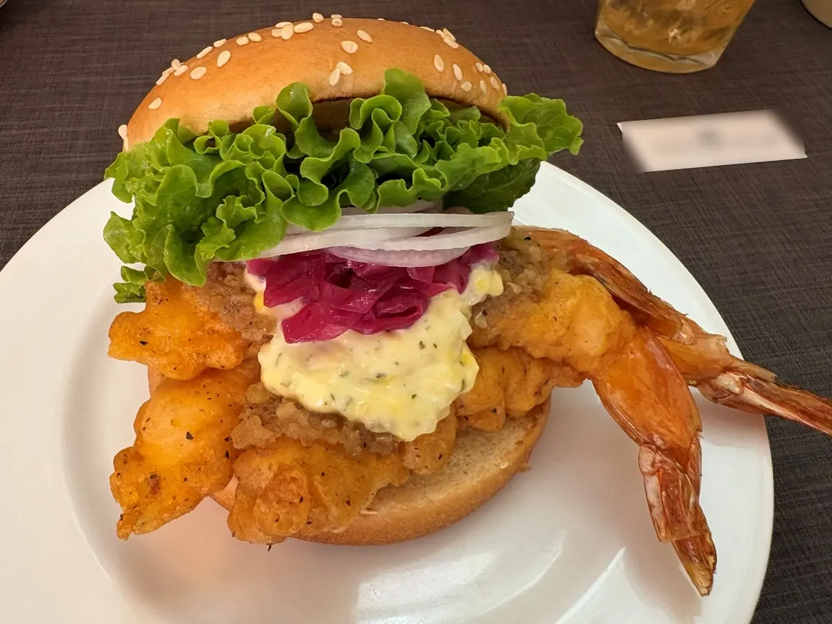 ガーリックシュリンプバーガー