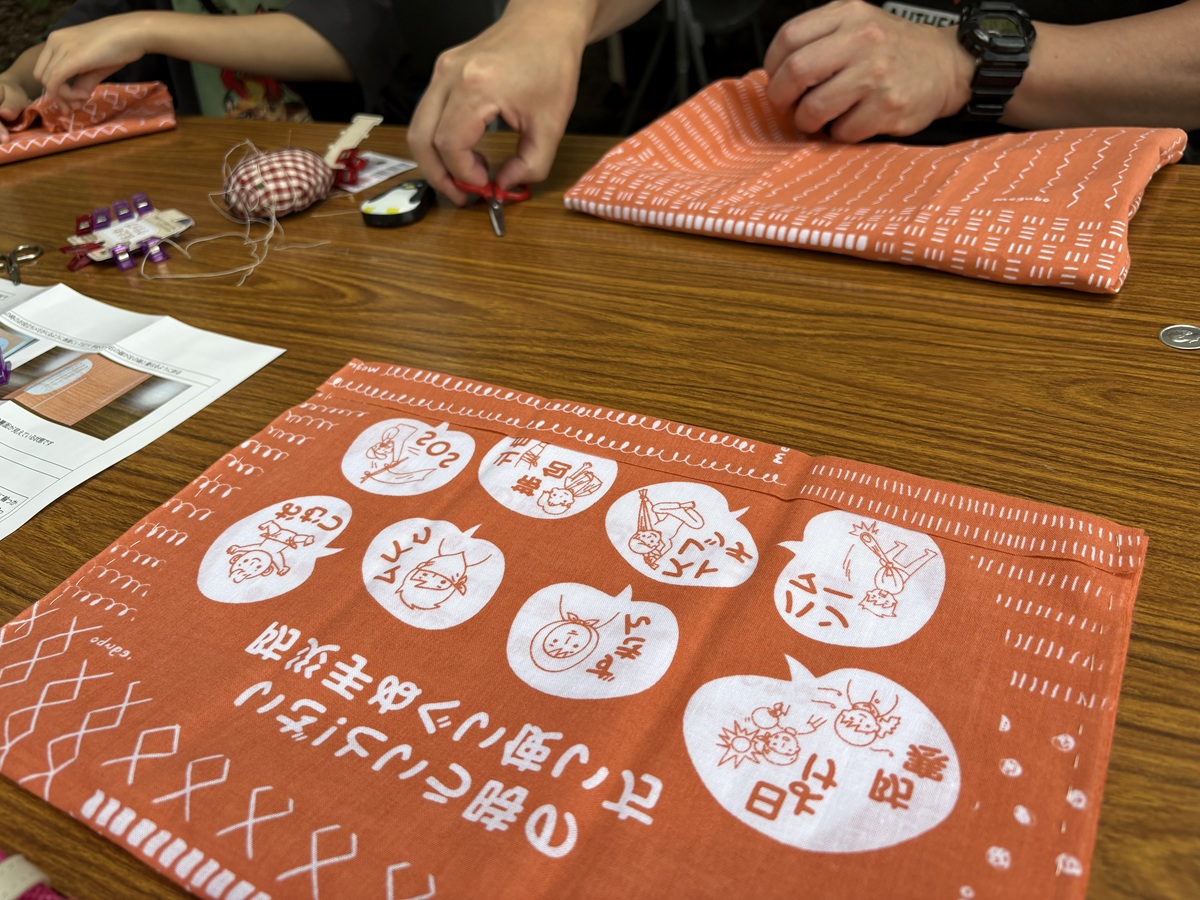 おおざっぱに縫うのがポイント