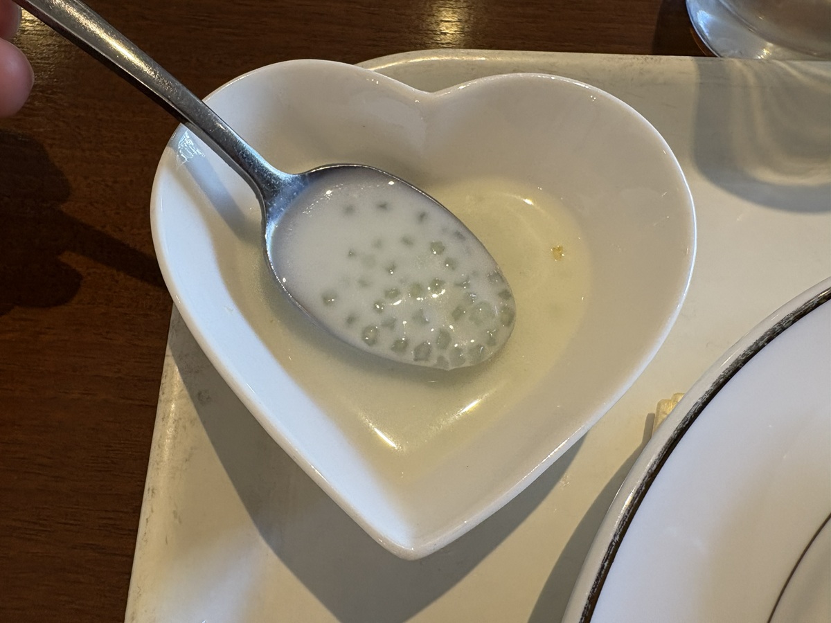 ココナッツミルクのタピオカ