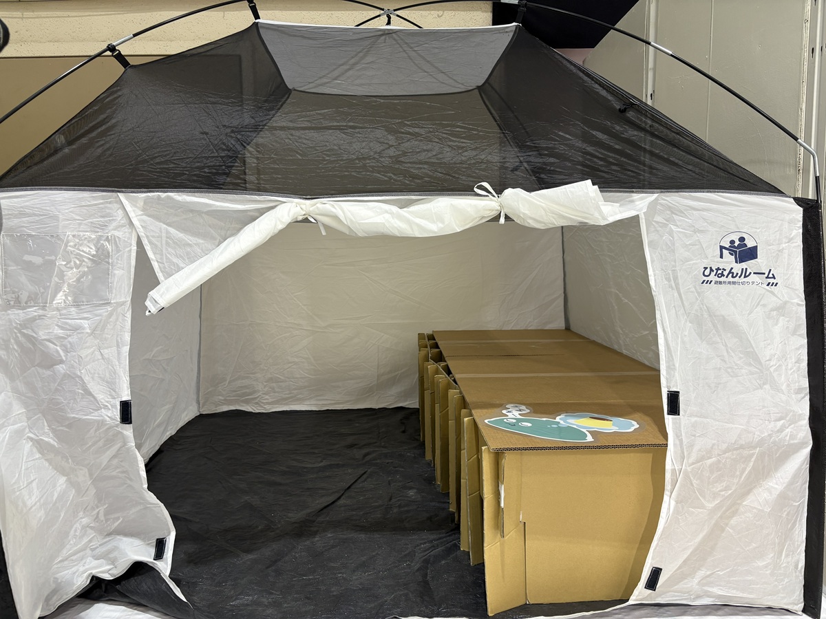 避難所生活の例