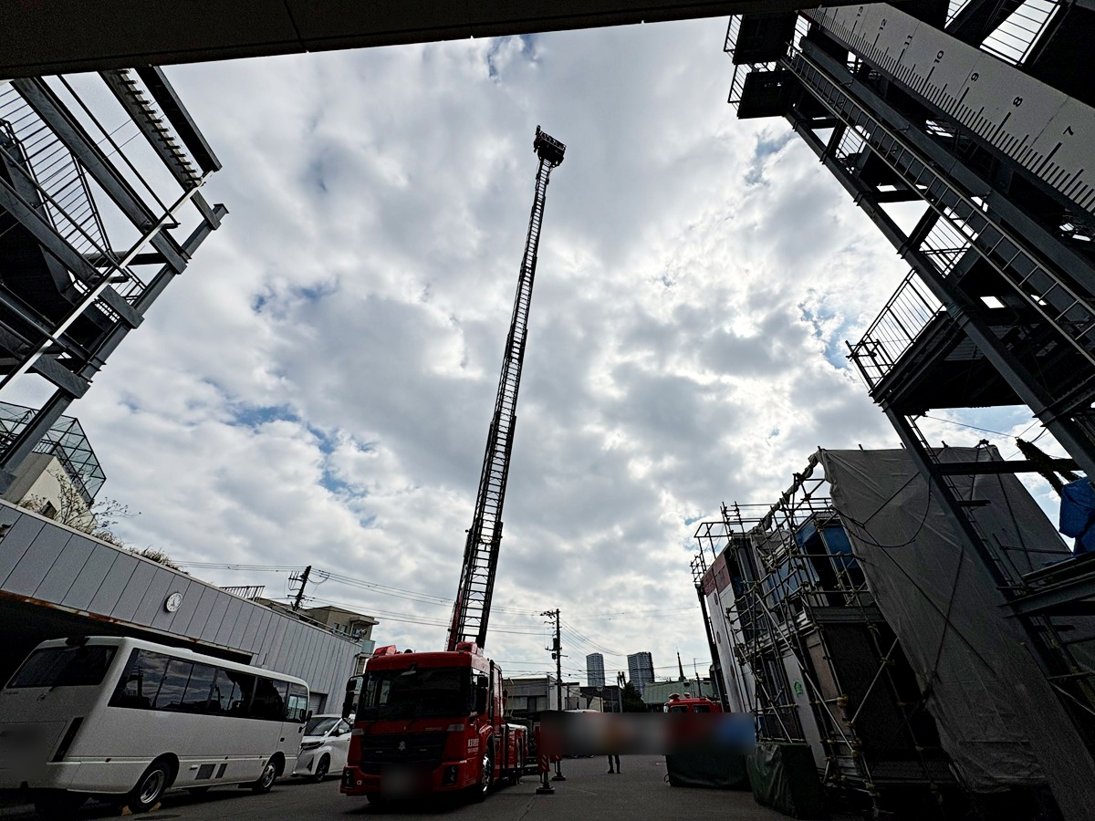 目黒消防署での体験