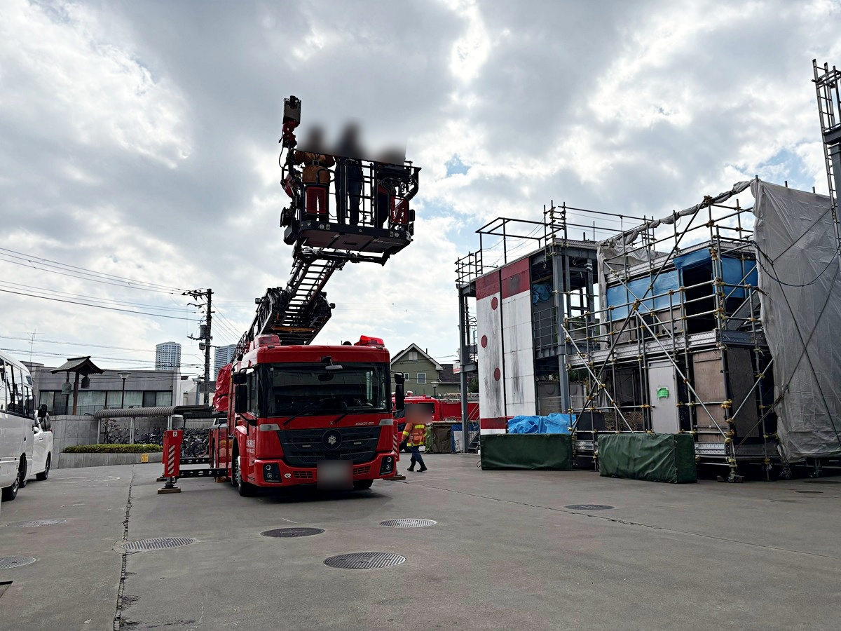人生初のはしご車体験