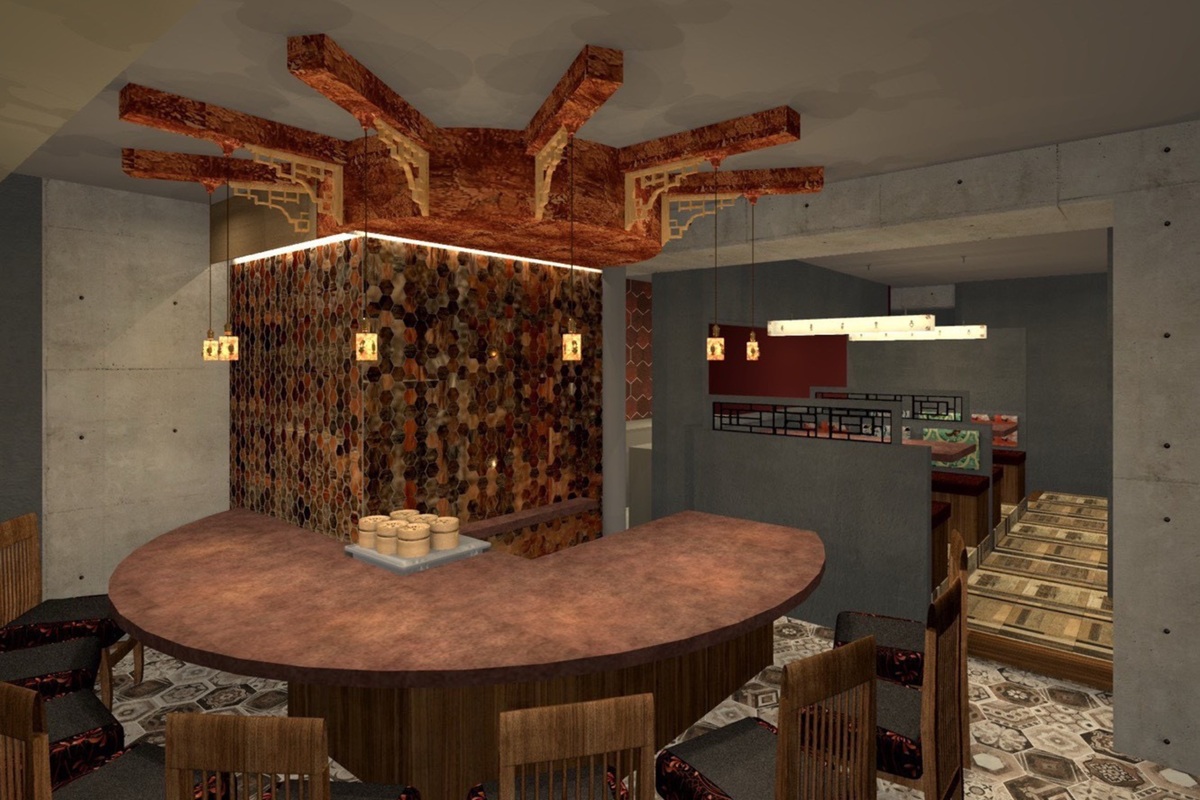 中華Aoki 中目黒の店舗デザイン