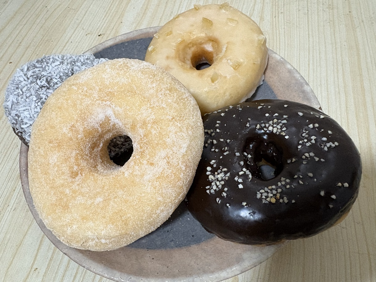 4種類のドーナツを購入