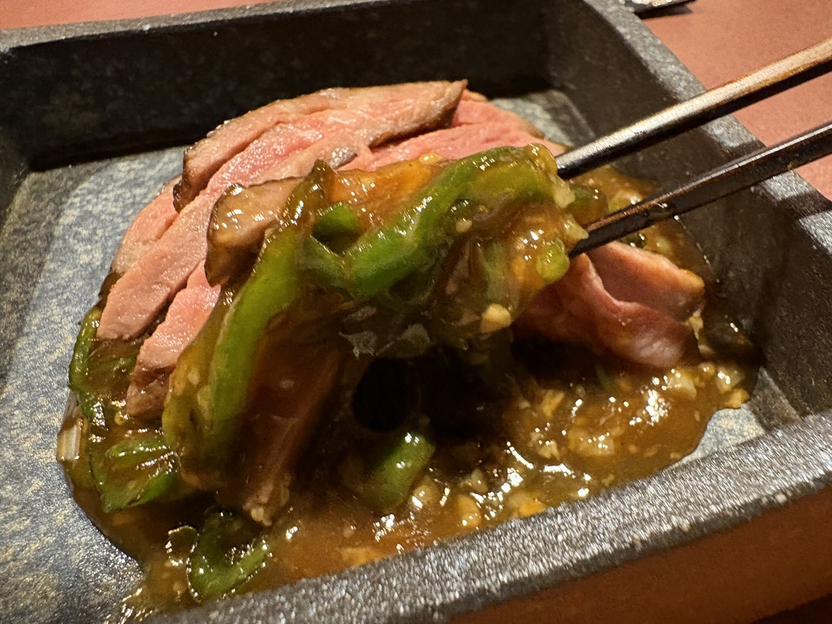 万願寺唐辛子を使った青椒肉絲