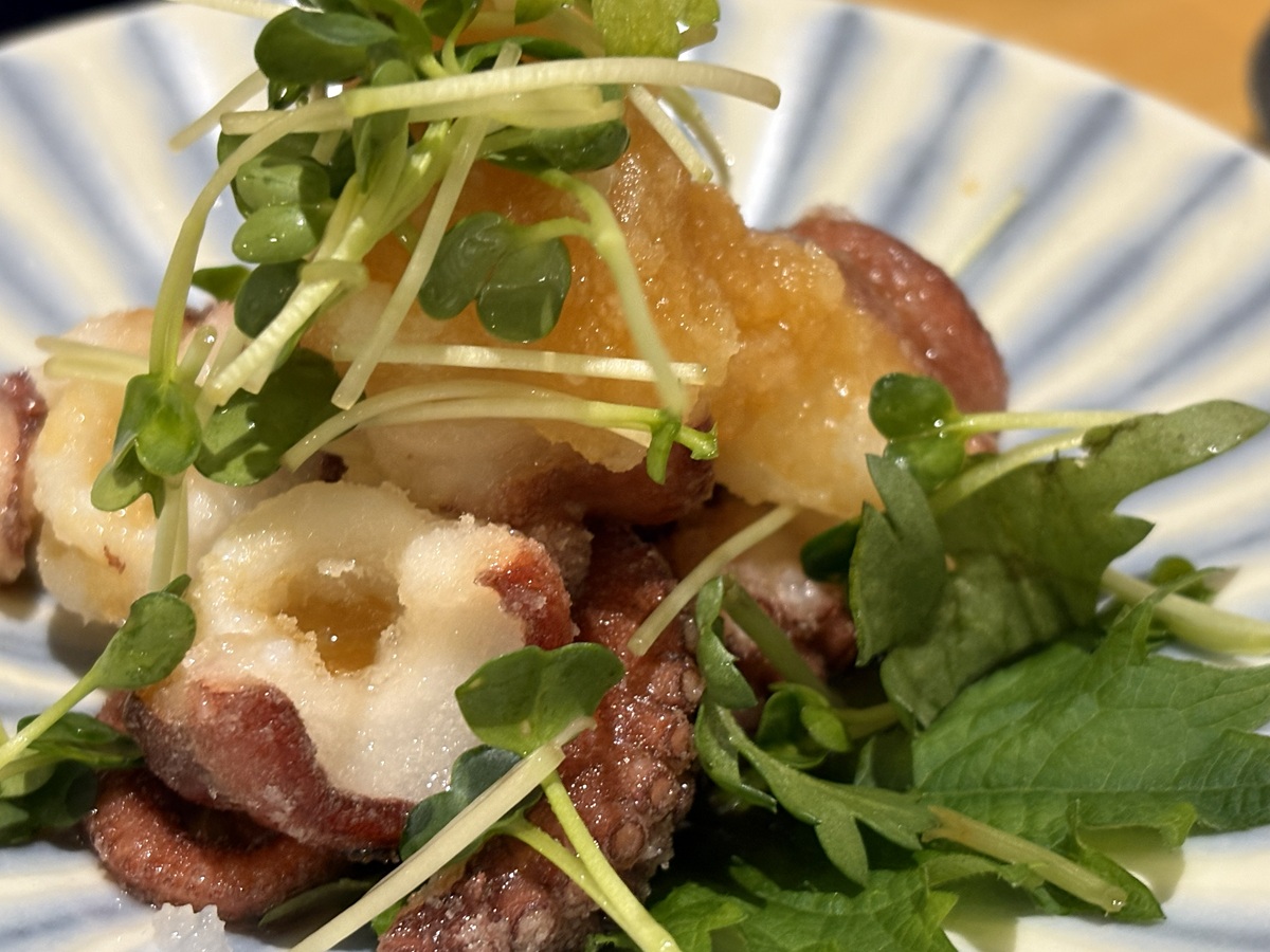 蛸の吸盤揚げ　おろしポン酢