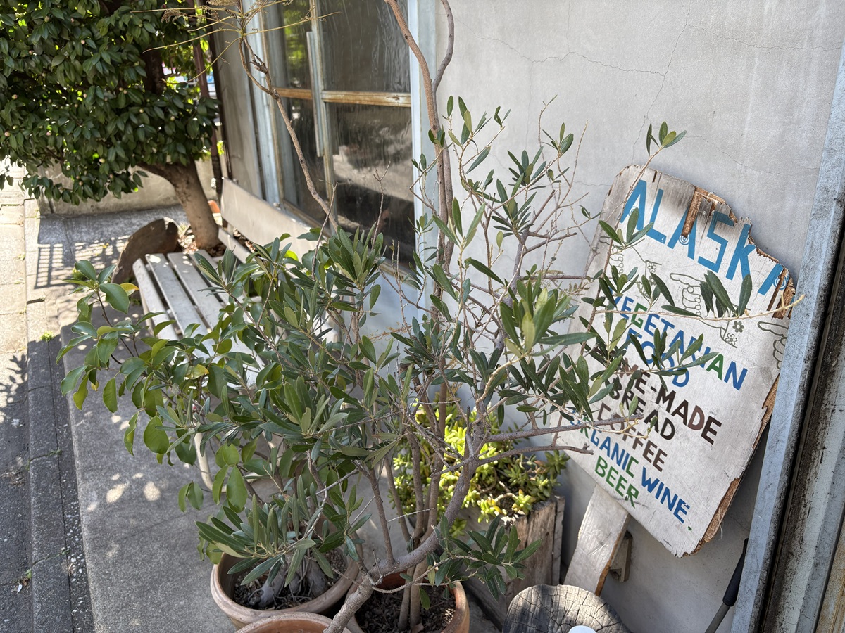 おしゃれな看板やベンチ