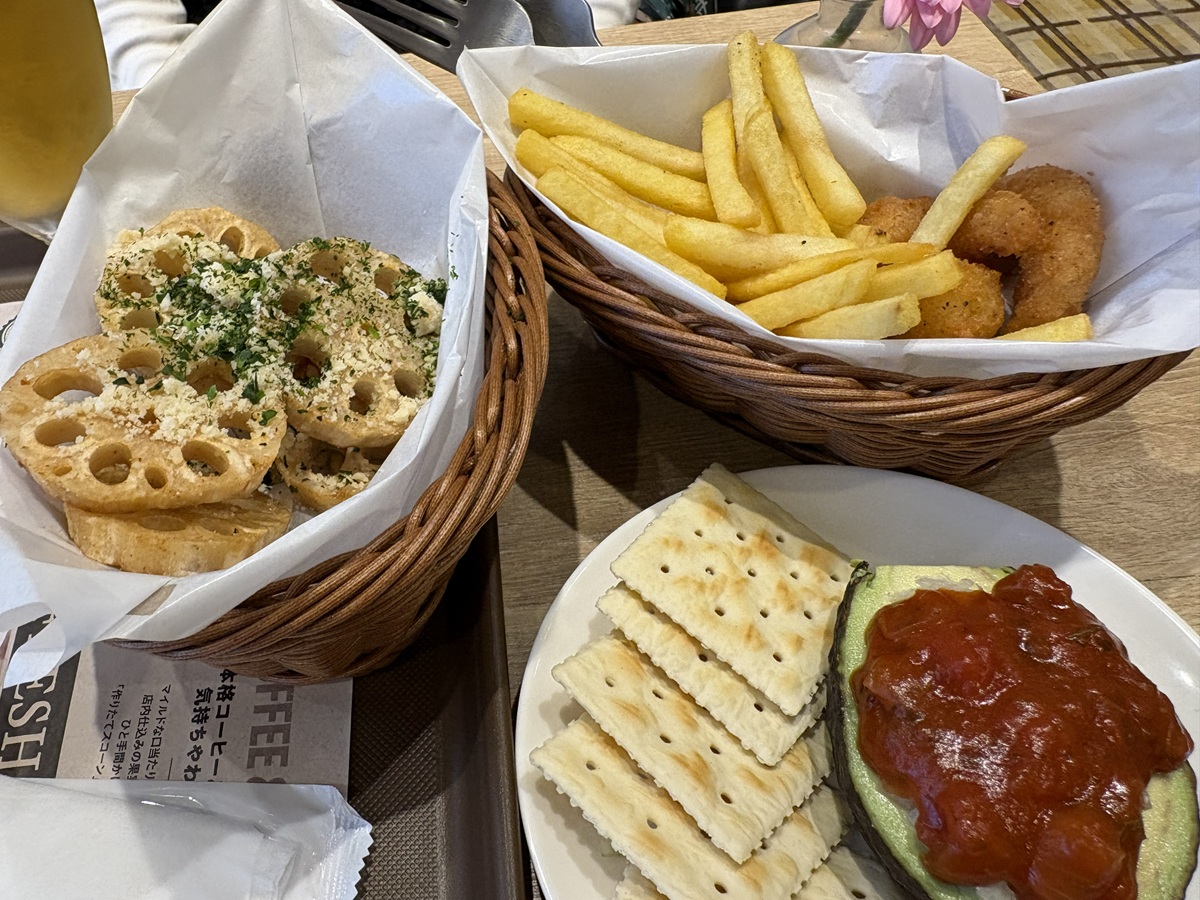 ガーリックシュリンプ＆ポテトなど