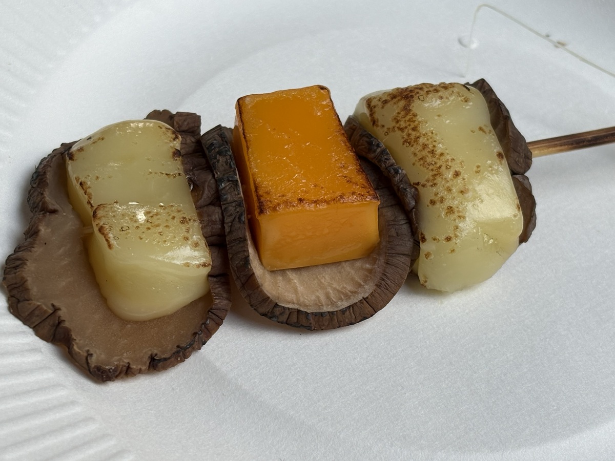 いぶりがっこチーズ串