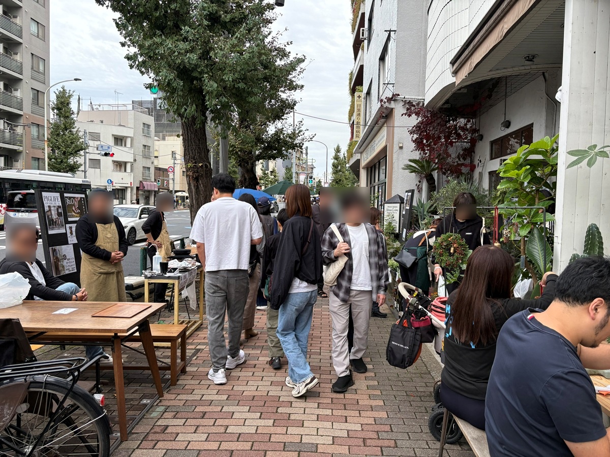 目黒通りをマルシェ会場に