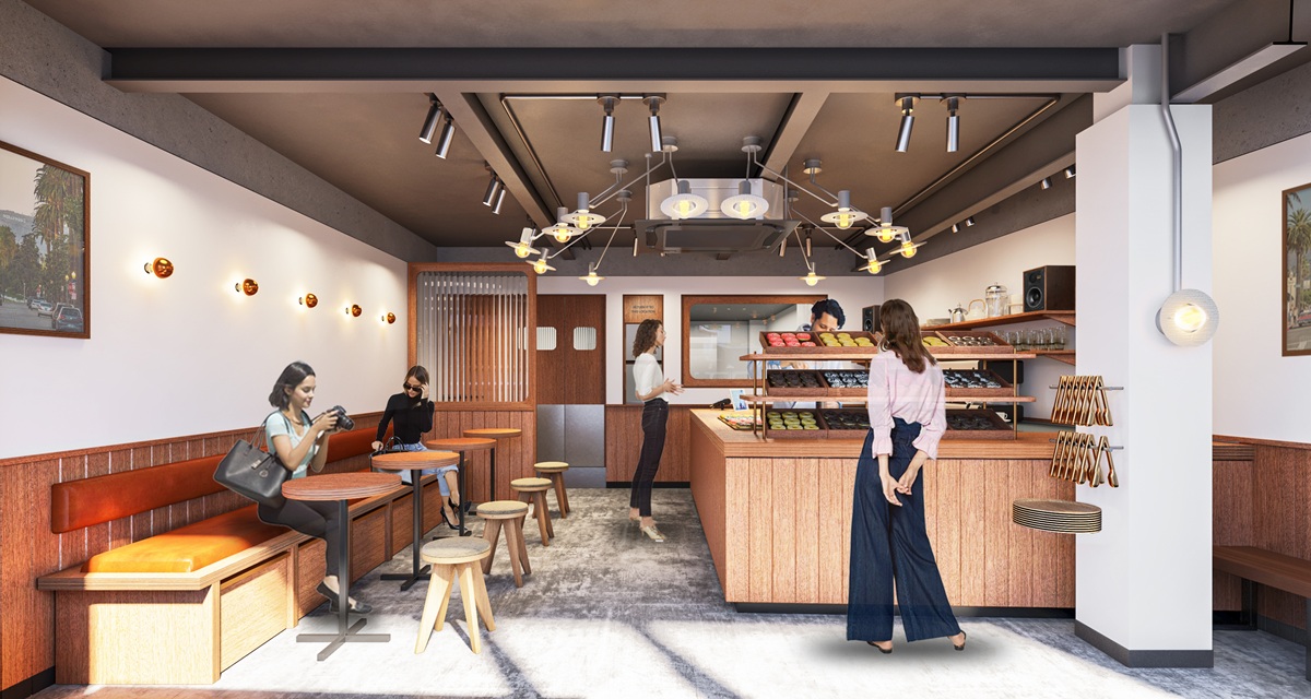 イートインスペースが新設された自由が丘店のイメージ