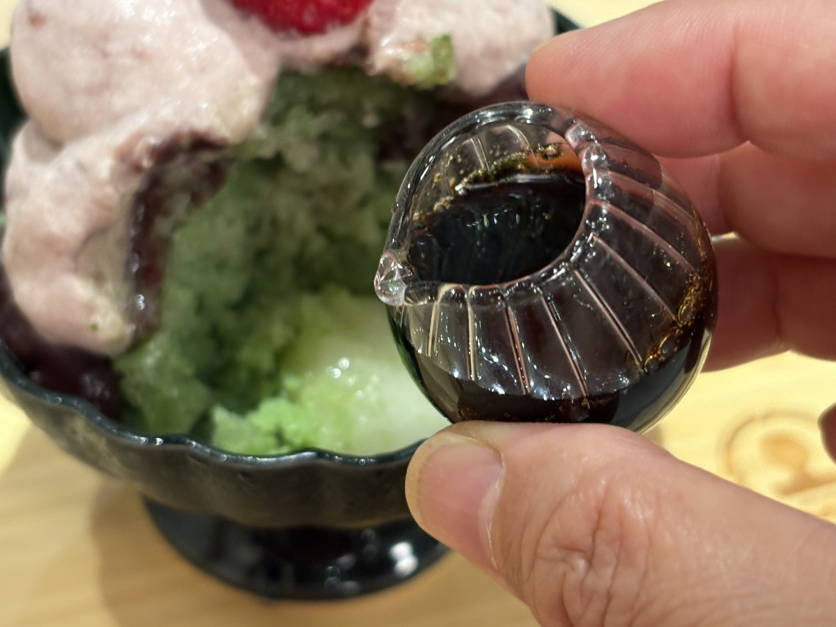 黒蜜シロップで味変