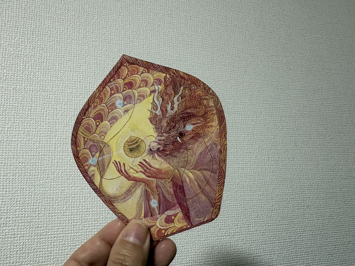 日本画家・彩蘭弥さん作の「散華」