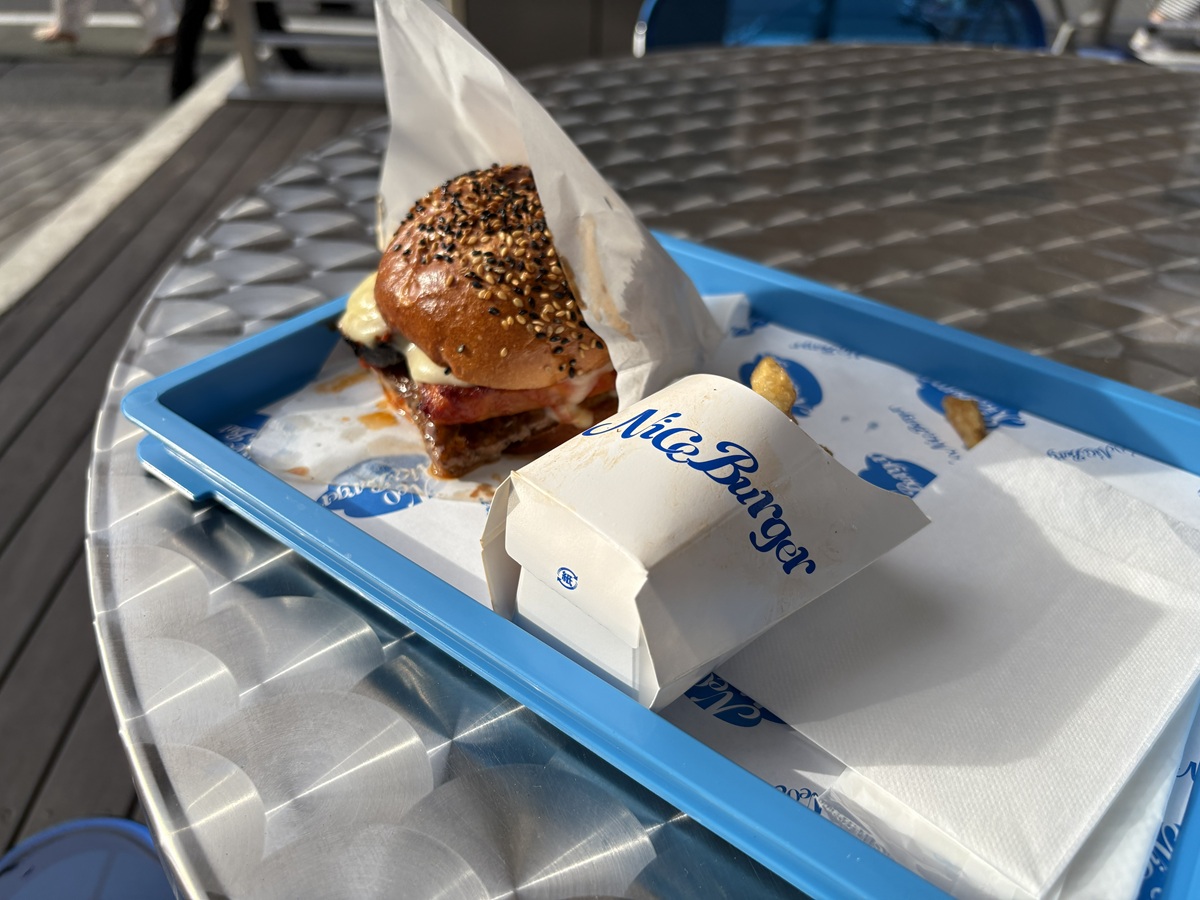 夏野菜のラタトゥイユチーズバーガー