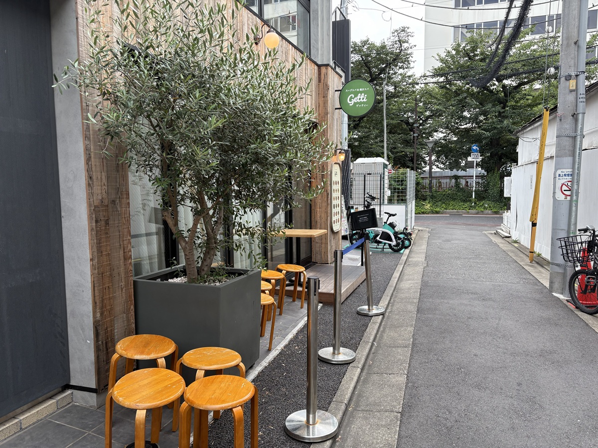 目黒川から脇道を入ったところ