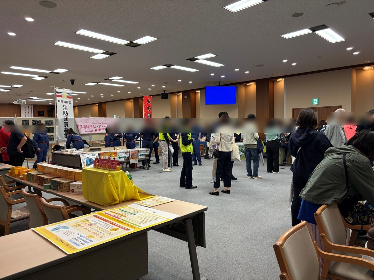 目黒区防災プチEXPO2026　展示会場の様子