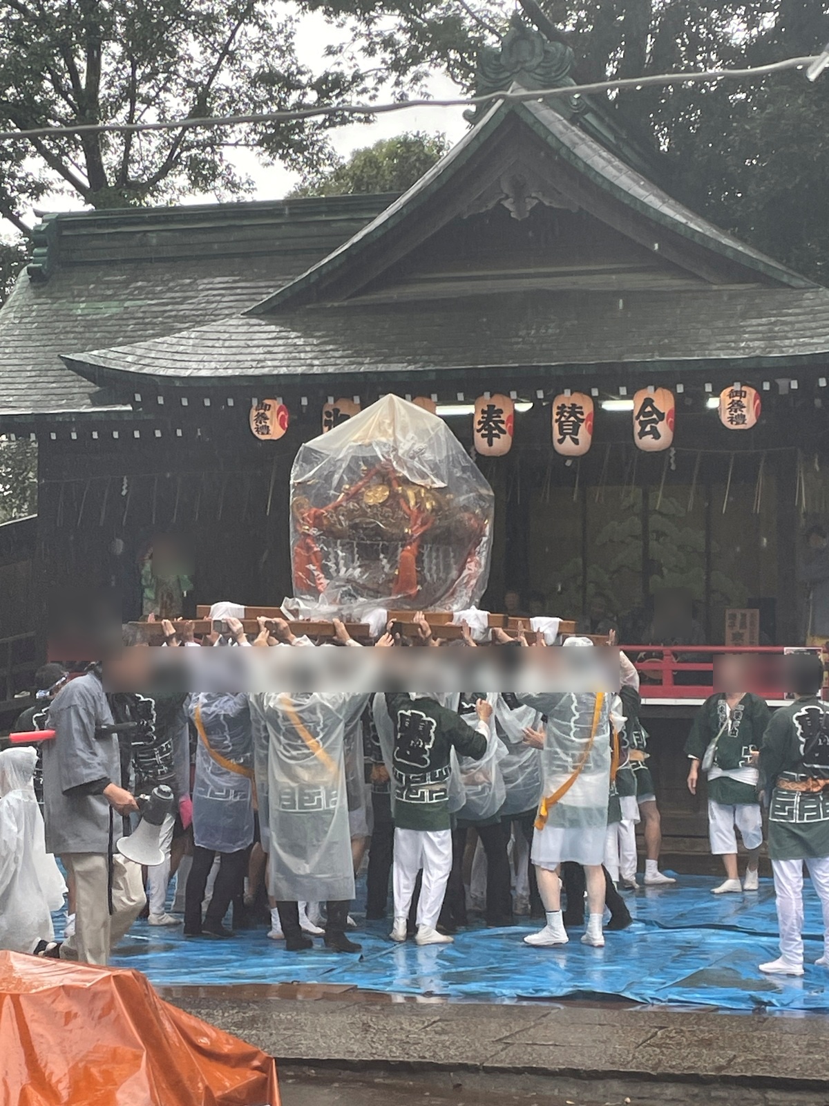 宮入を果たした御神輿