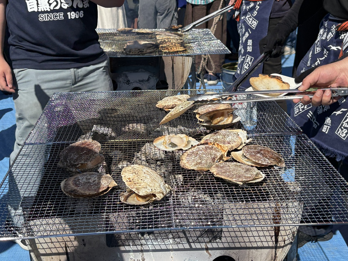 大行列ができてた浜焼き