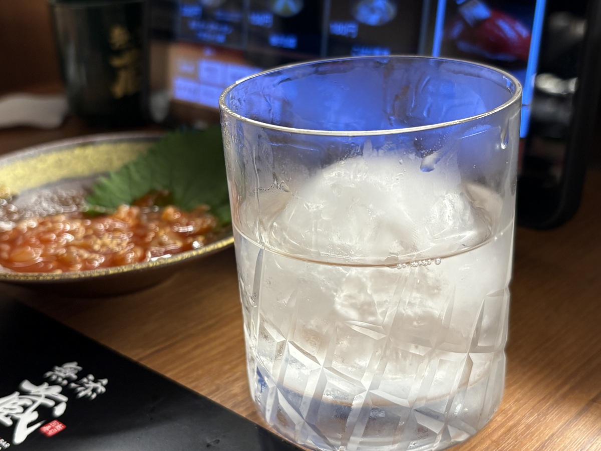焼酎のオンザロック